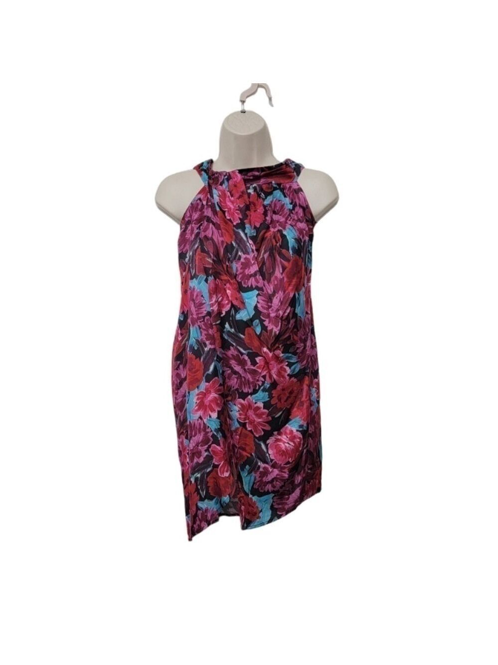 NWT for love & lemons pink floral wrap mini dress